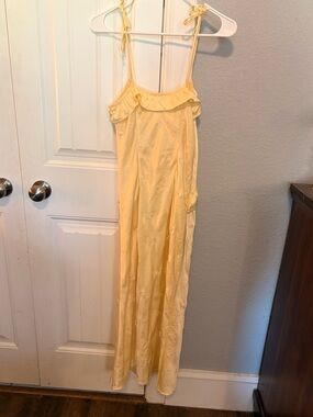 wild fable Yellow Maxi Dress with Tie Straps